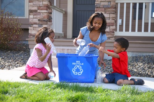 Eco-friendly recycling during garage clearance